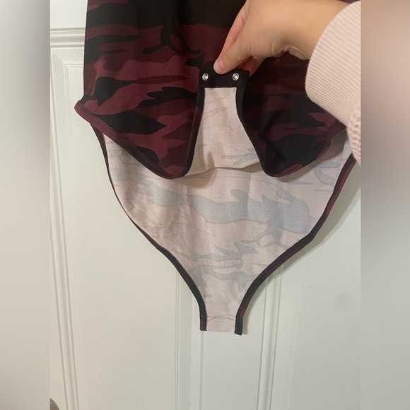 NEW Zenana Camouflage Racerback Bodysuit size XL - Picture 4 of 7